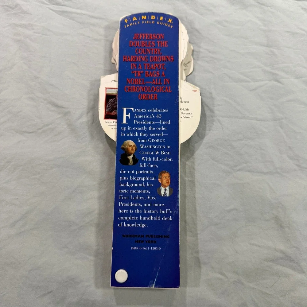 Fandex Family Field Guides‎ Presidents US History Handheld Deck Workman Pub